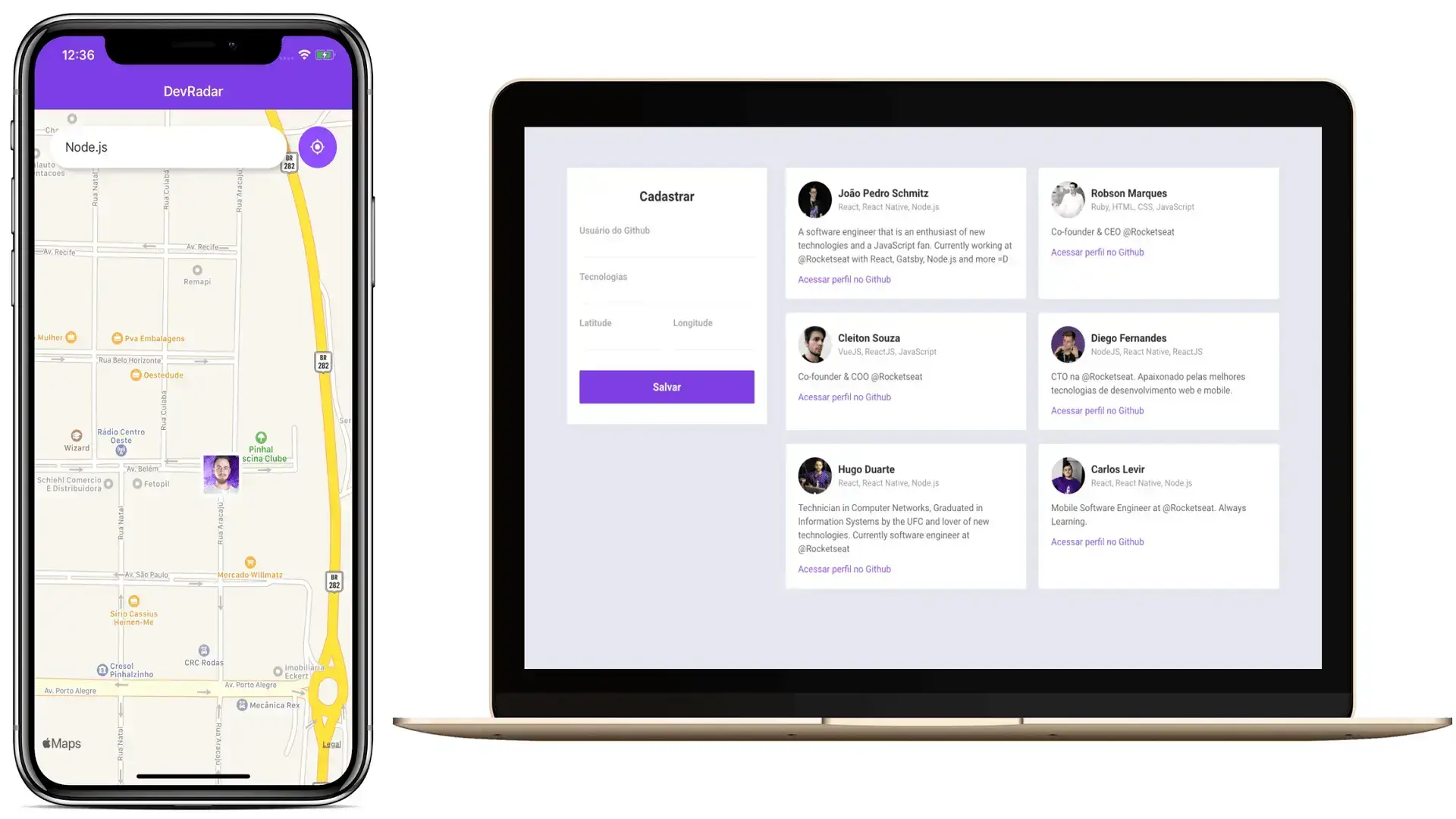 Screenshot or preview of Dev Radar project