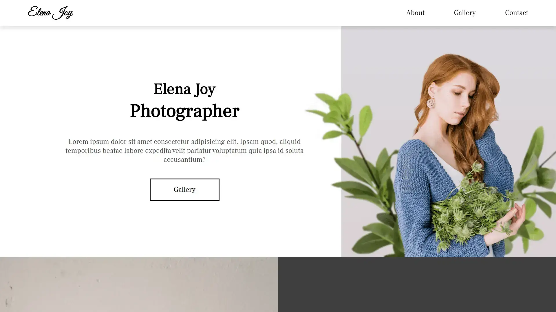 Screenshot or preview of Elena Joy project